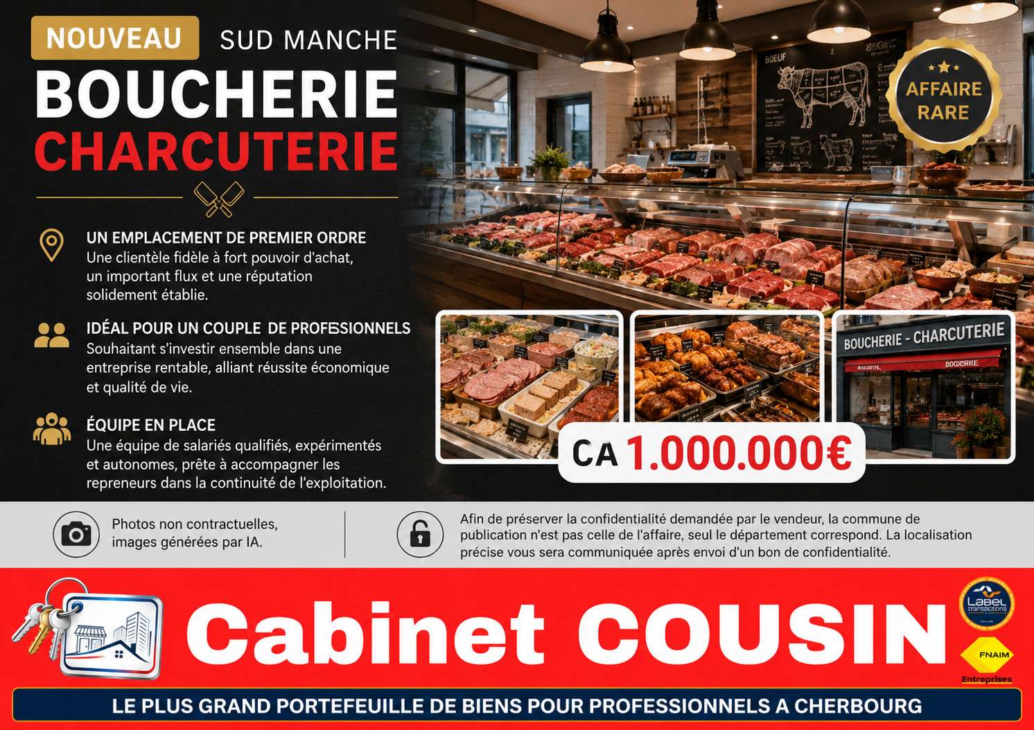 Vente boucherie charcuterie en Sud Manche