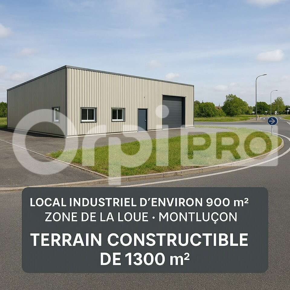 Local industriel 900m² Zone de la Loue à Montluçon