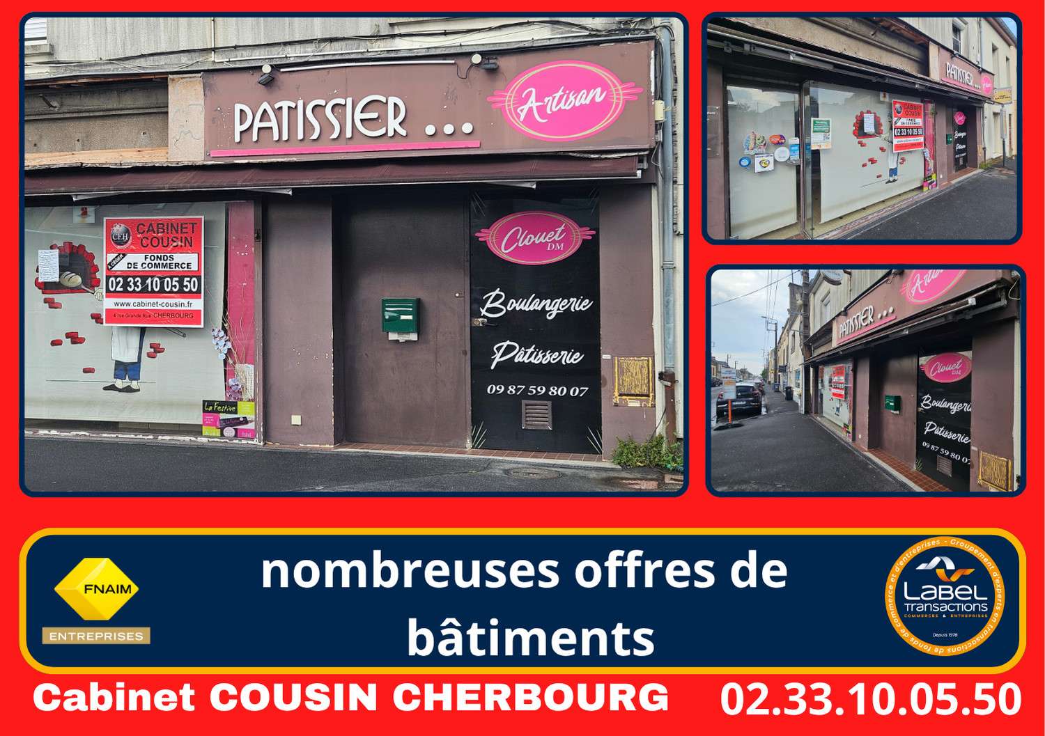 Vente boulangerie à Équeurdreville-Hainneville 