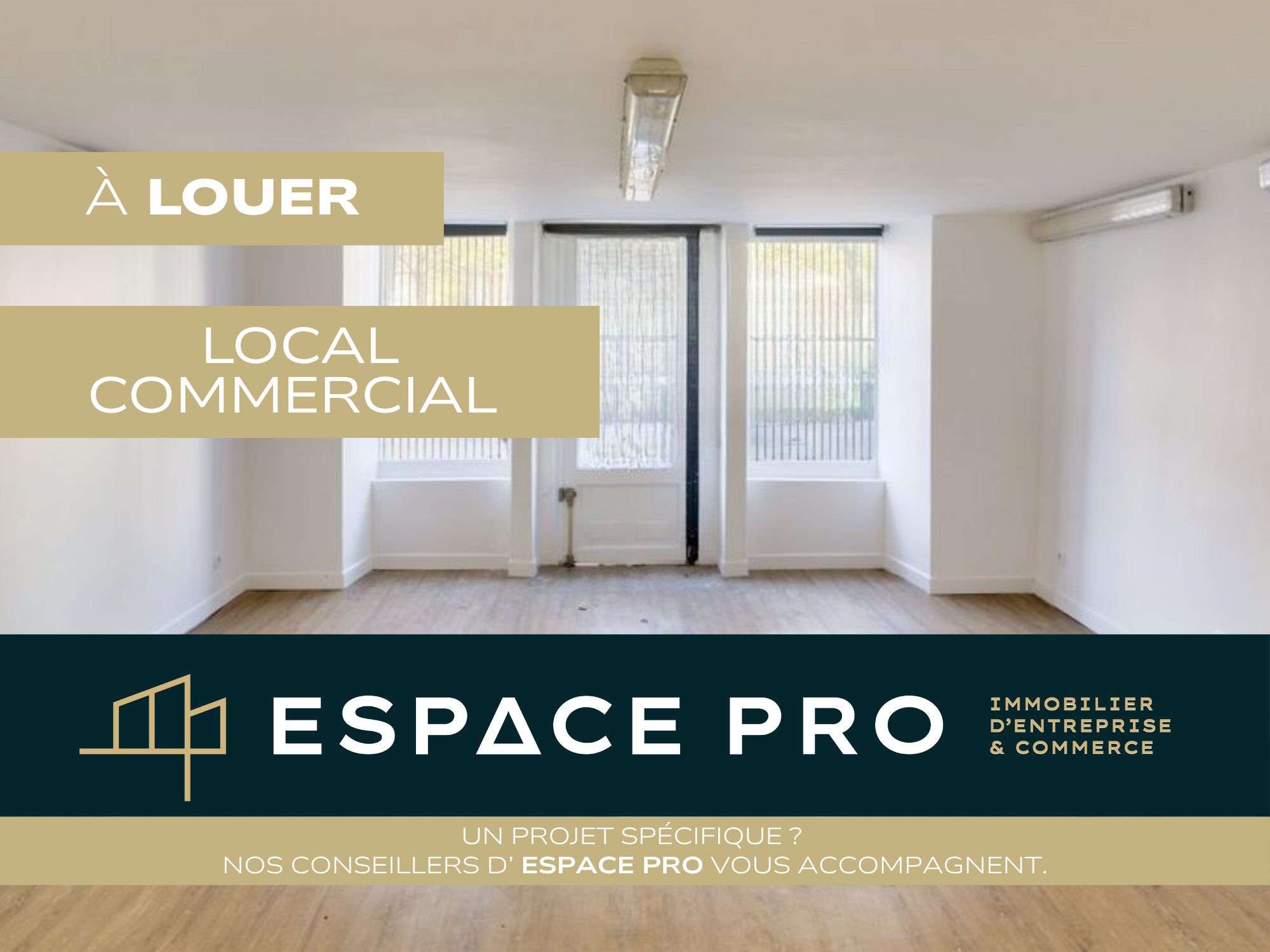 Local commercial de 60m² à louer à Caen centre