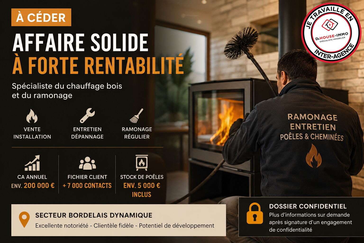 A vendre FDC poêles cheminées Bordeaux Métropole