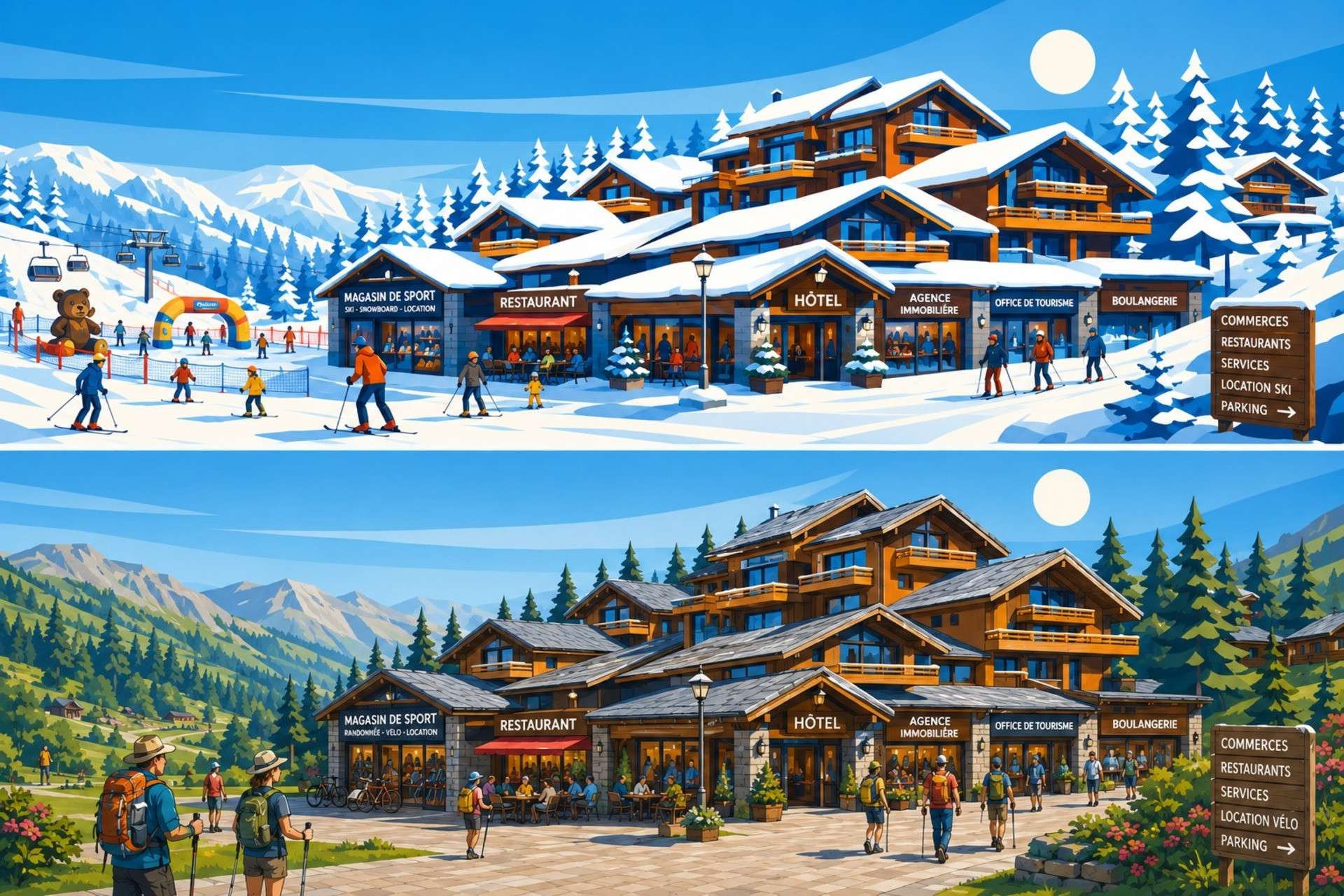 A vendre hôtel bureau station ski tarentaise 73