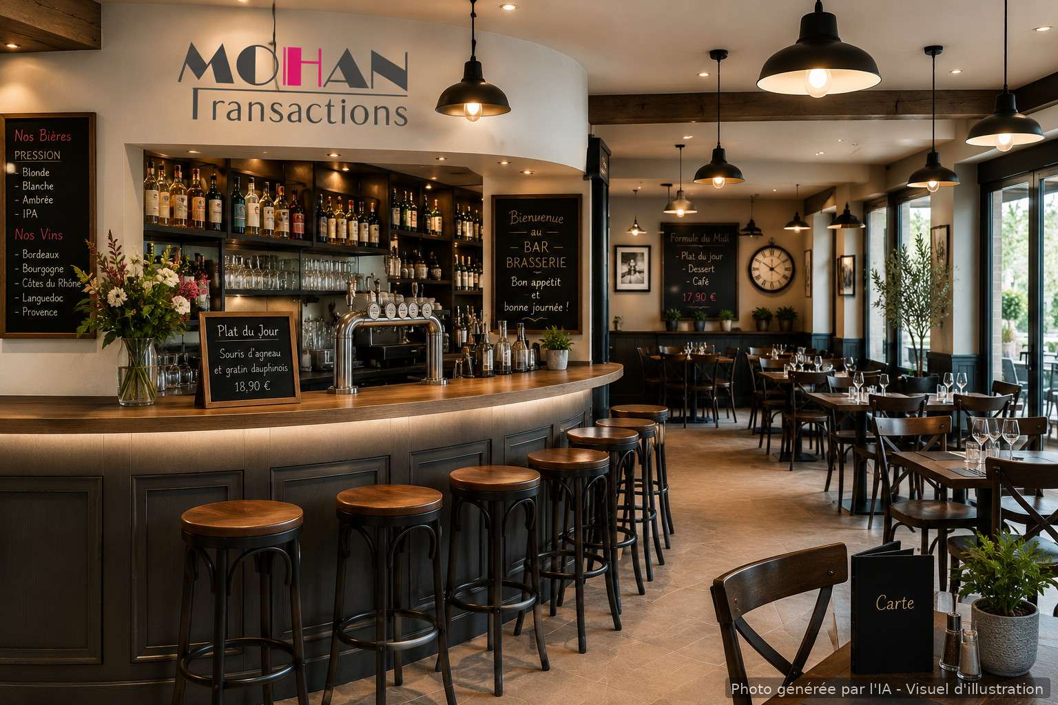 Vente bar brasserie avec grande terrasse Avranches