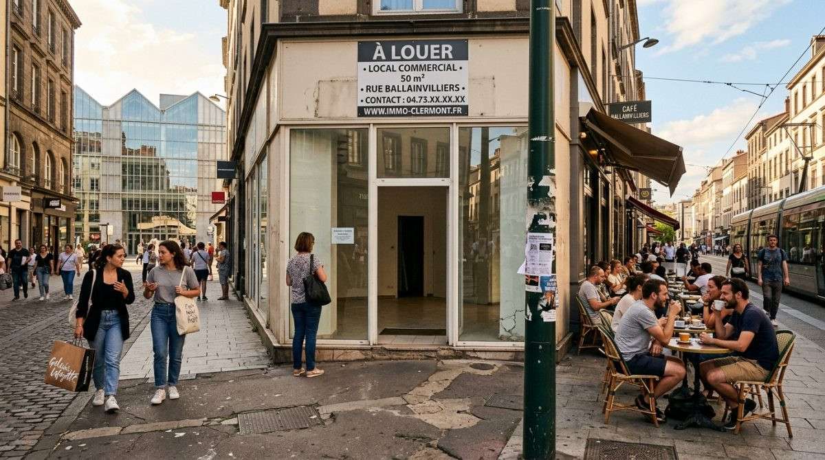 Loue local de 50m² rue ballainvilliers Clermont Fd