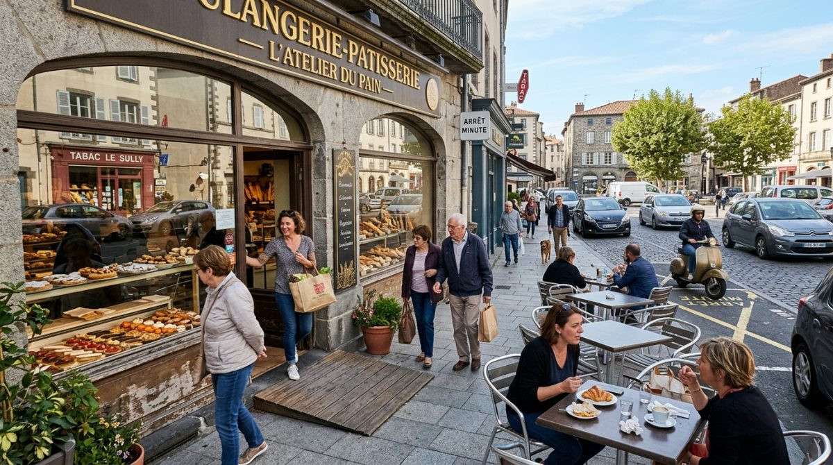 Vente boulangerie pâtisserie à Riom place centrale