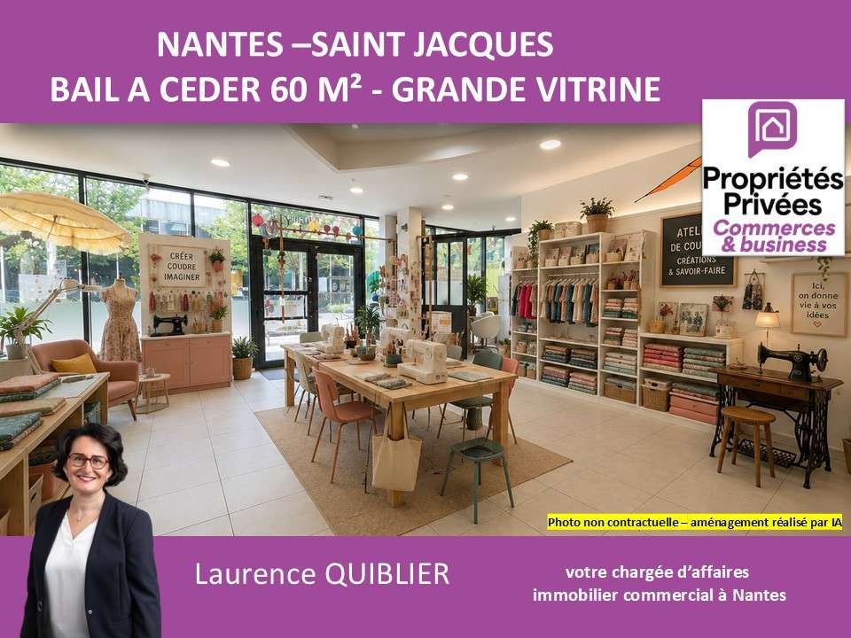 Bail à céder local de 60m² à Nantes Saint Jacques