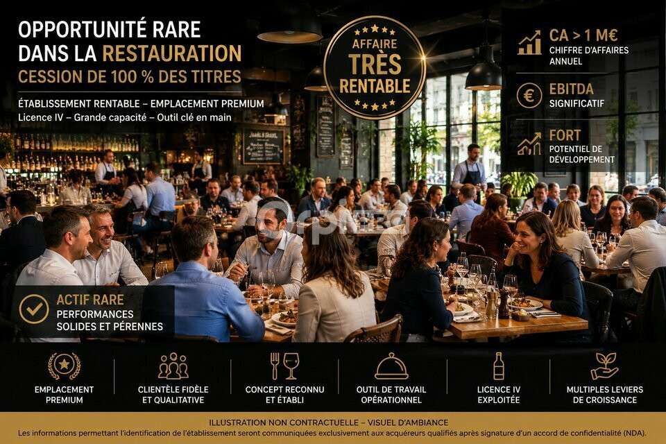 Titres société restauration à vendre à Nantes