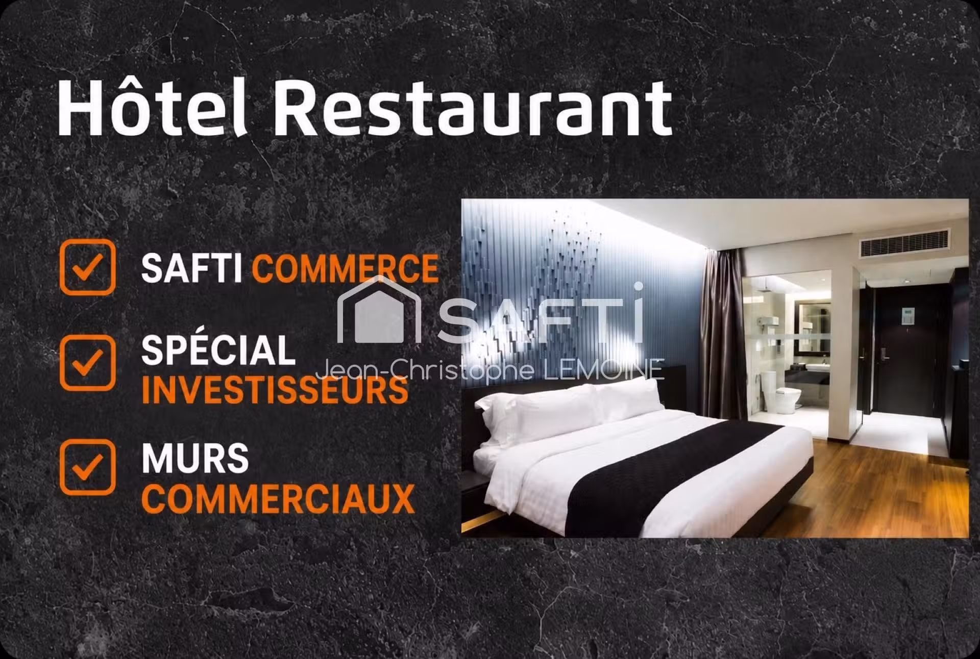 Vente hôtel 45 ch 1.5ha parc arboré proche Le Mans