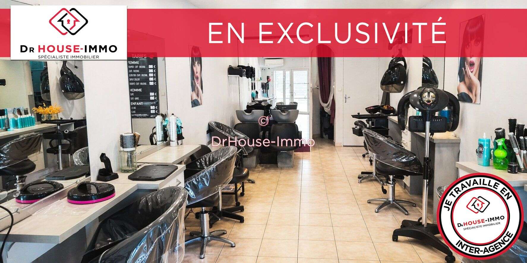 Vente Très beau salon de coiffure au Cap d'Agde