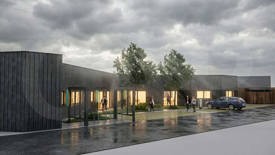 A louer bureaux neufs de 100m² à Lannion empl n°1