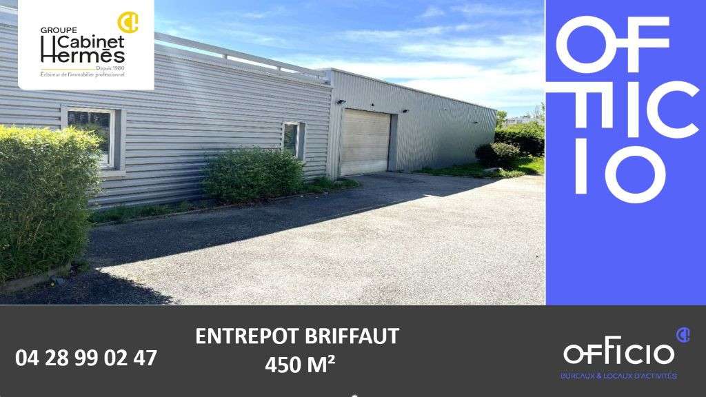 A vendre bureaux entrepôt 440m² Valence Briffaud