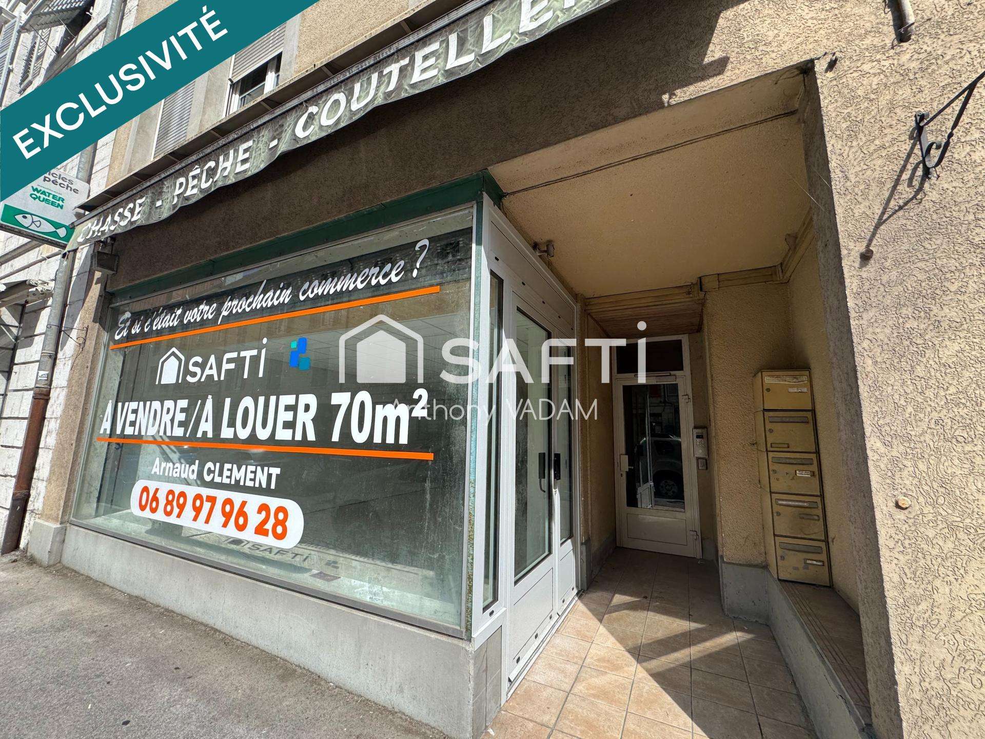 Local commercial 66m² au cœur de Salins-les-Bains