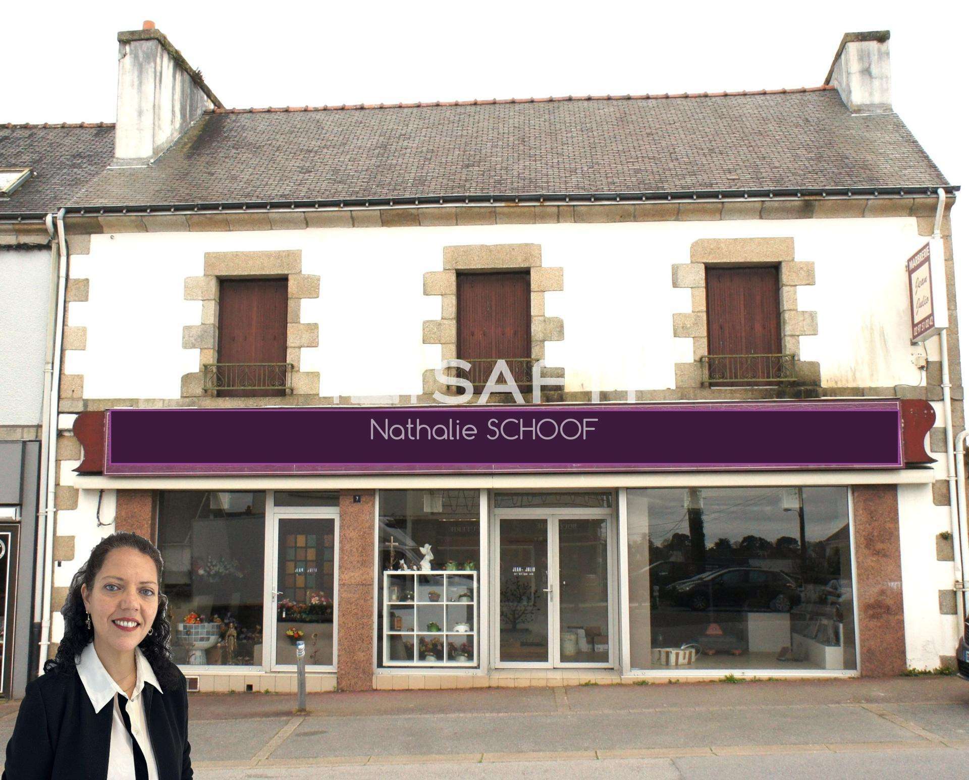 Vente local et appart proche centre de Baud