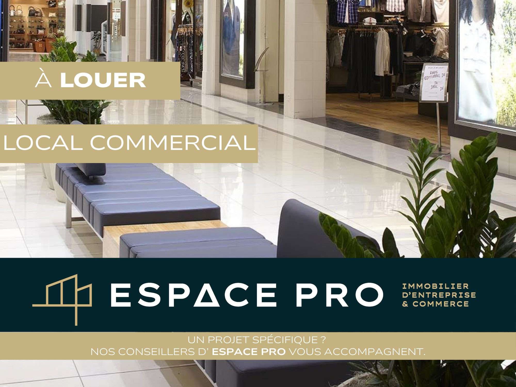 A louer local 70m² en galerie marchande de Lisieux