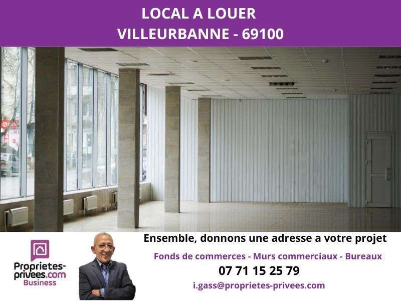 A louer local commercial 150m² à Villeurbanne