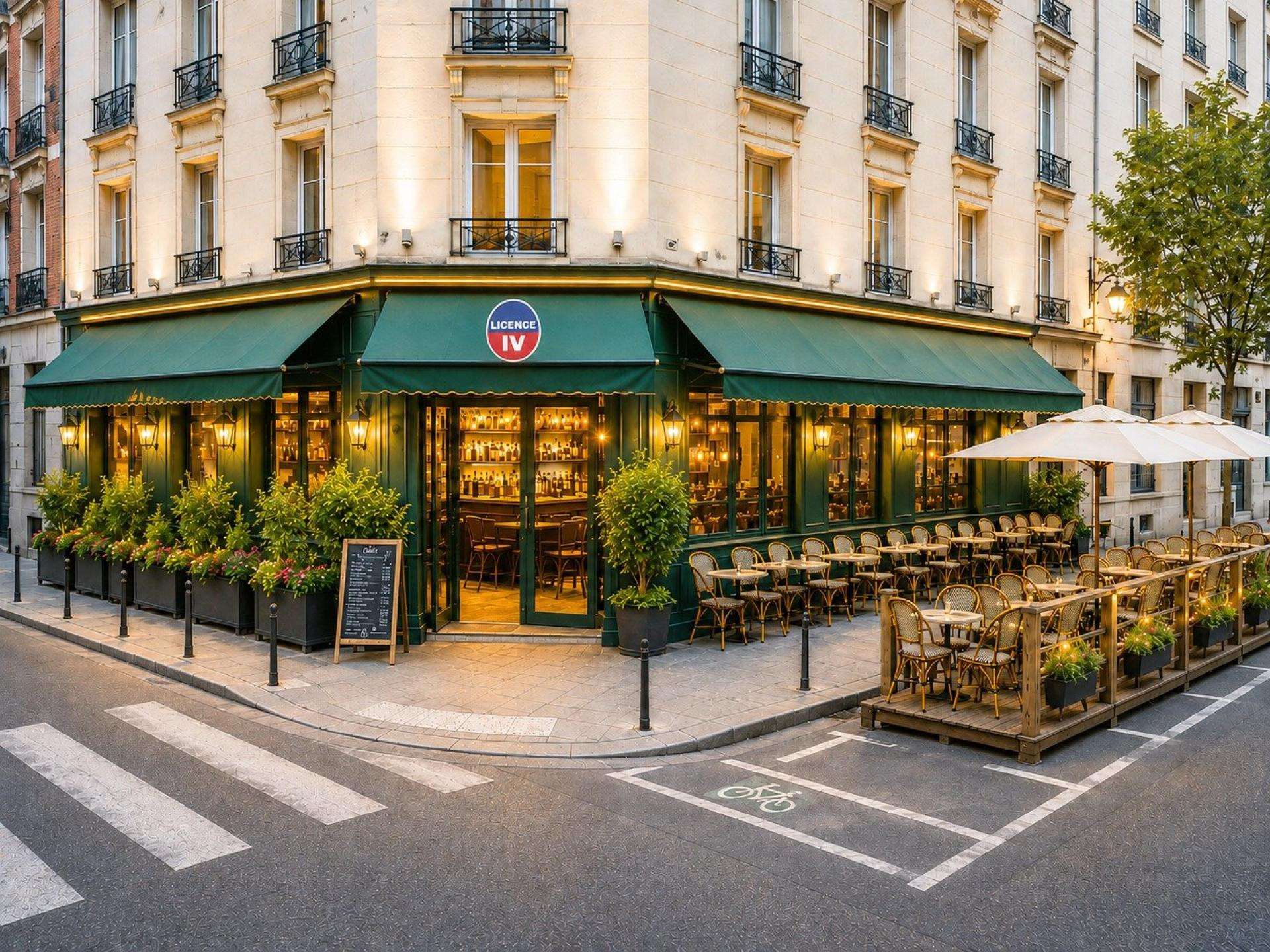 Vente brasserie d’angle Licence IV terrasses 75015