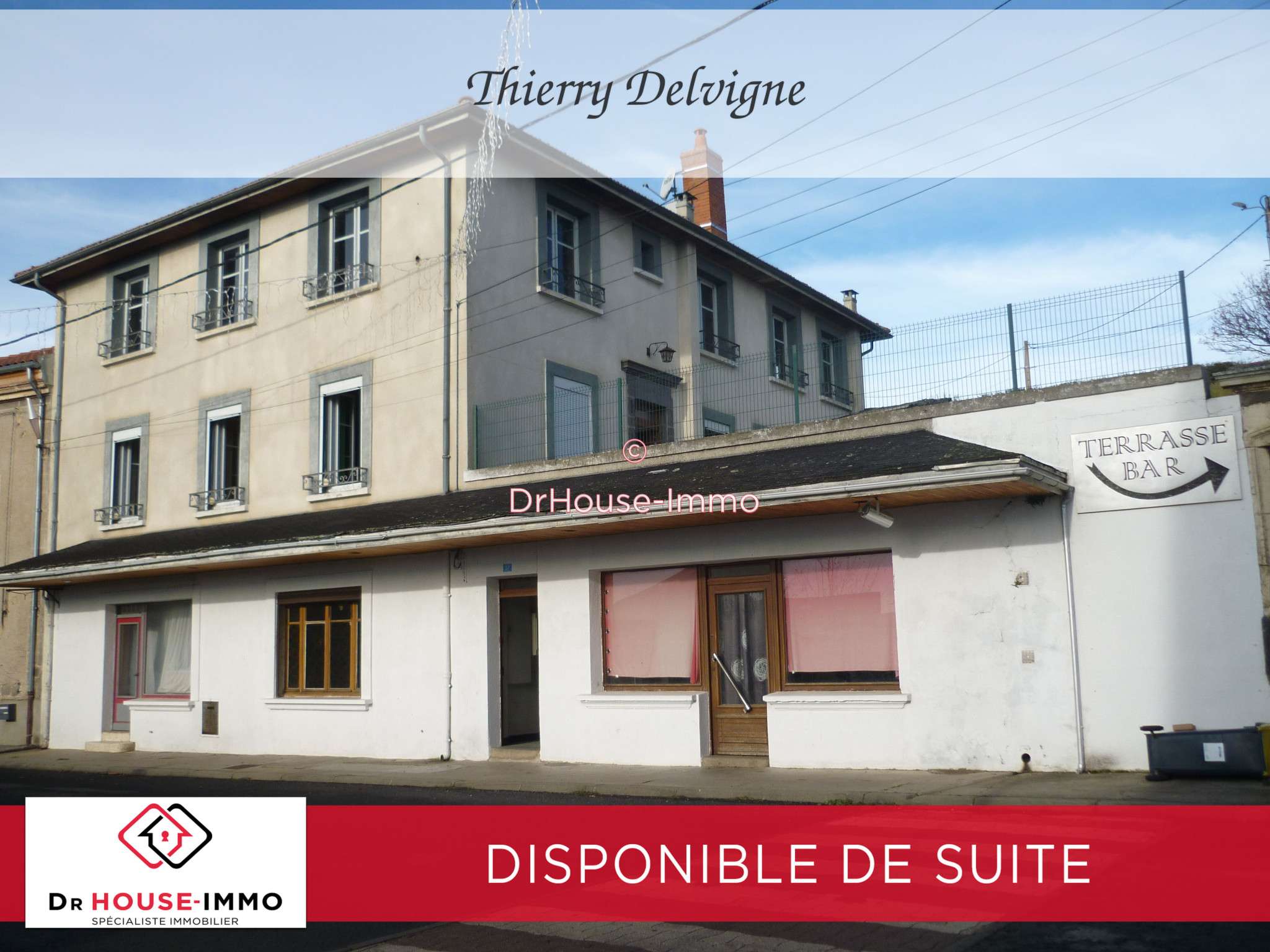 Vente immeuble avec commerce 125m² et appartement