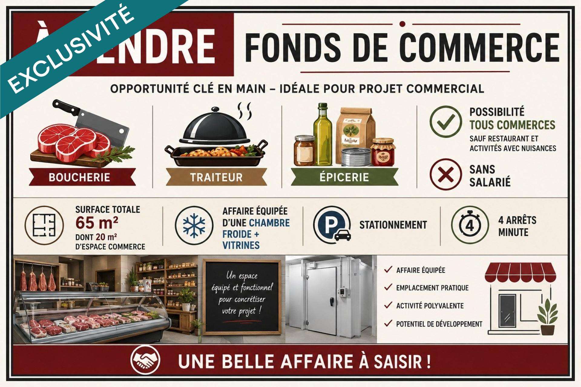 Vente fonds de commerce à La Roche-Sur-Yon