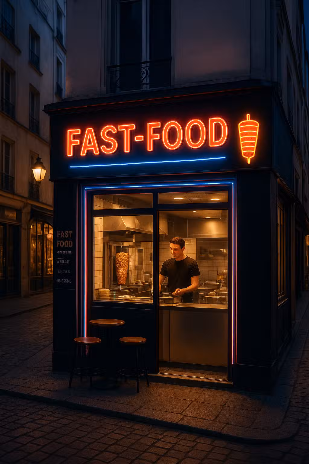 AV restauration rapide extraction Paris République