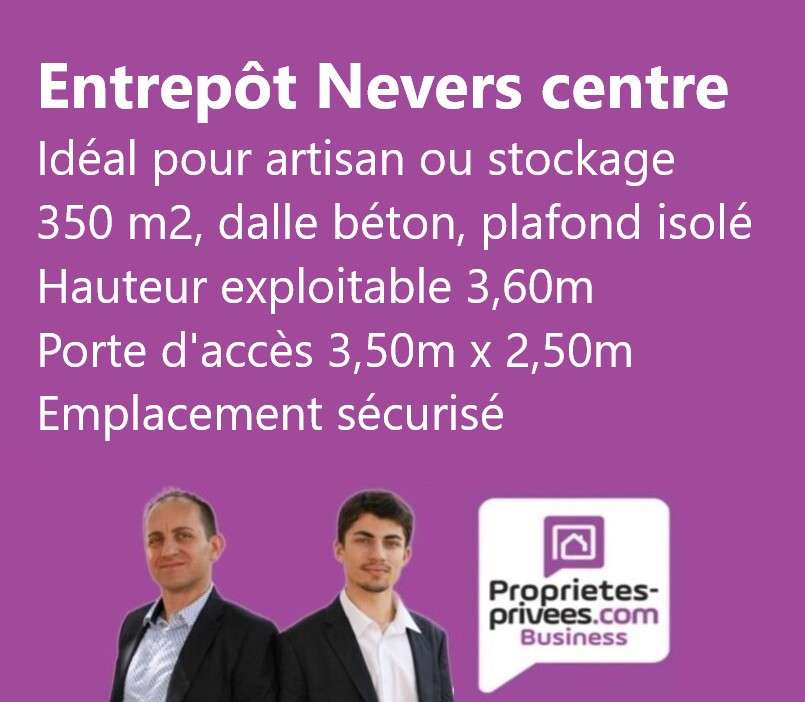 Location entrepôt 350m² à Nevers centre