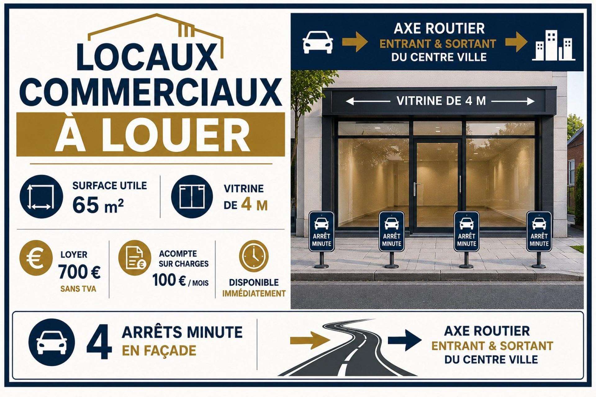 Local à louer proche centre-ville La Roche-sur-Yon