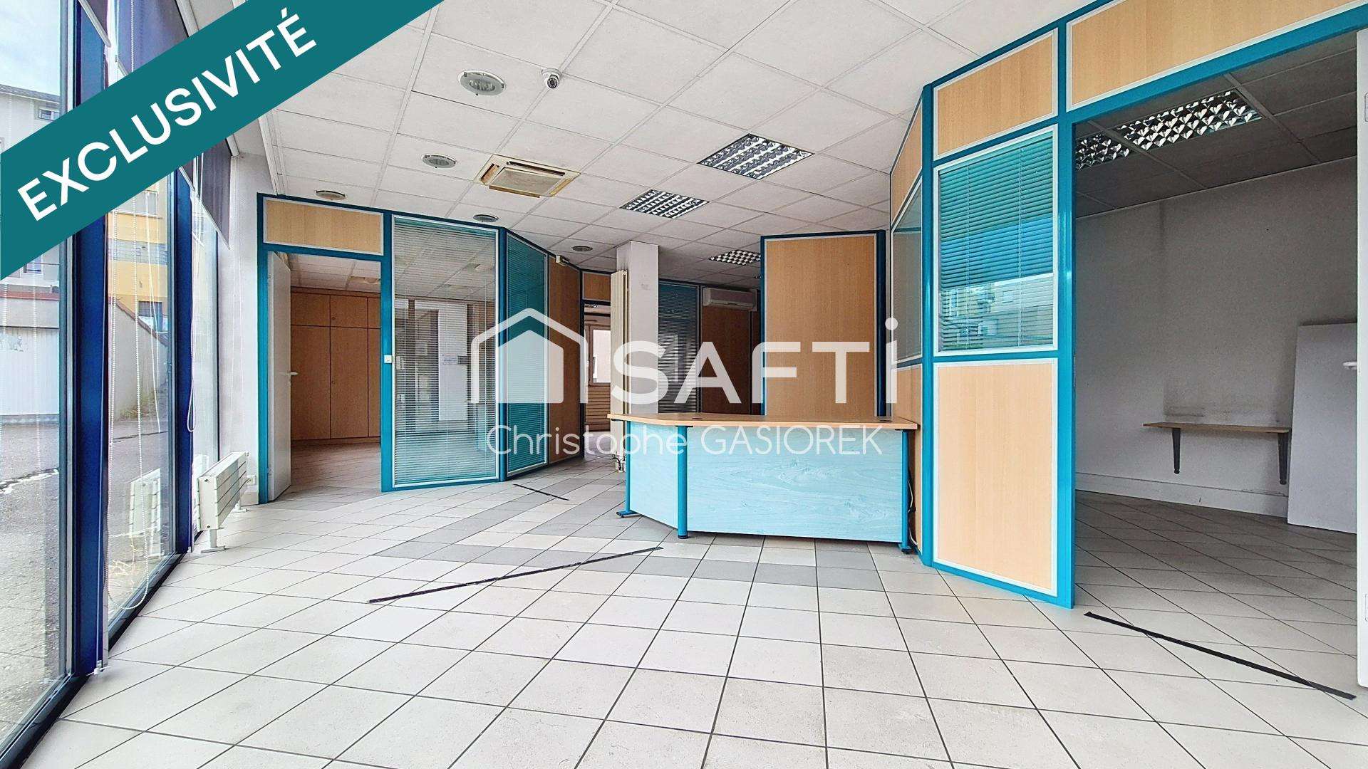 Local 96m² centre-ville parking gratuit Creutzwald