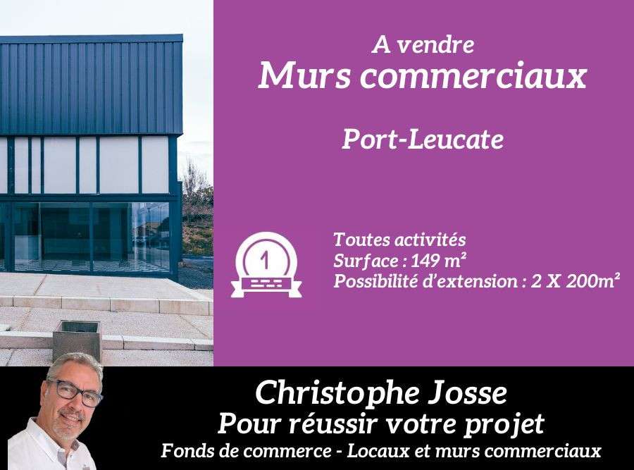 Vente murs commerciaux libres 149m² à Port-Leucate