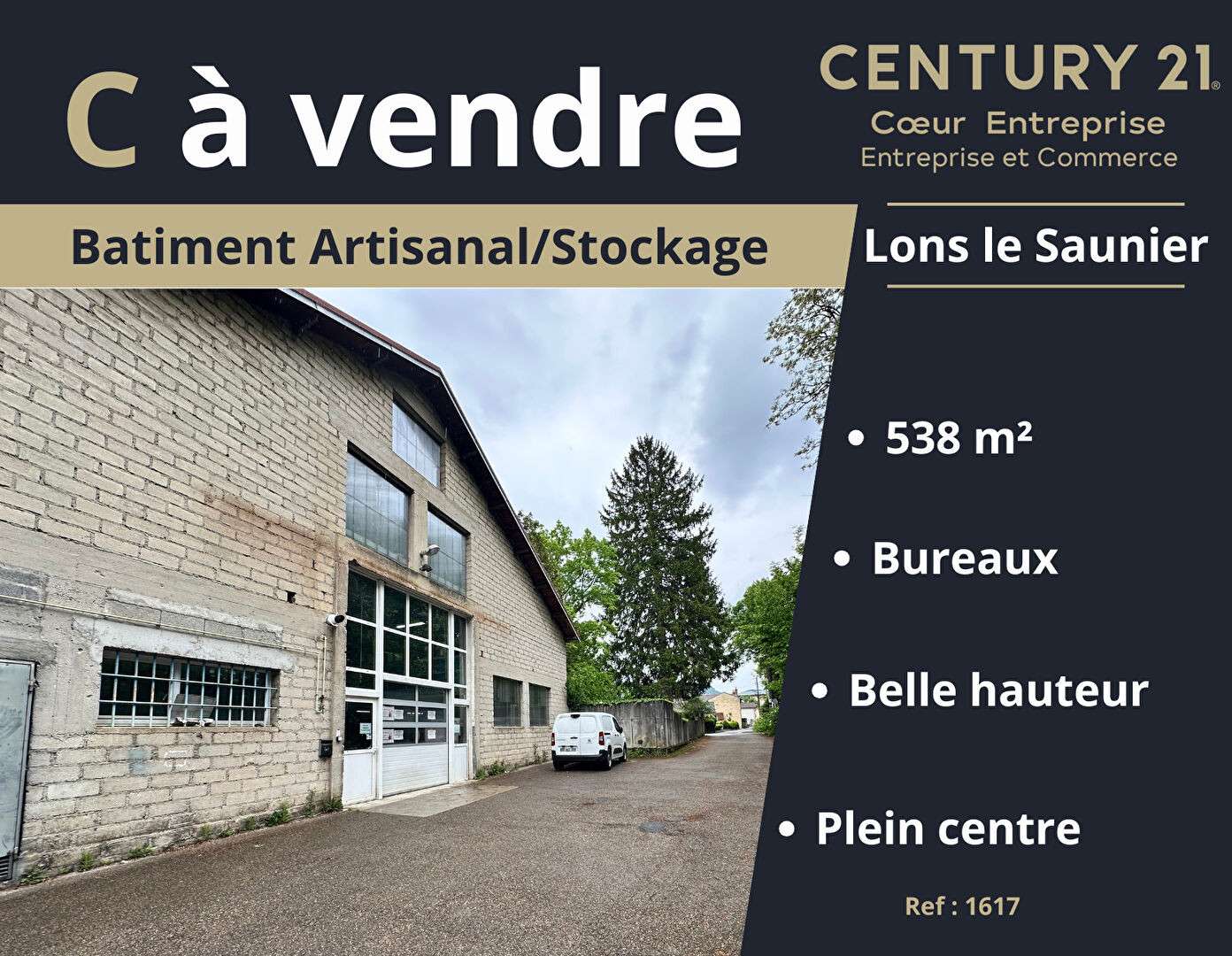 Vente bâtiment 538m² à Lons Le Saunier 