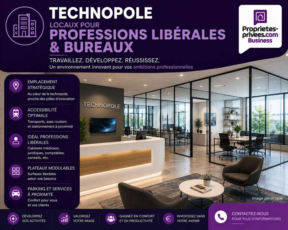 Loue bureaux 326m² divisibles St-Julien-lès-Metz
