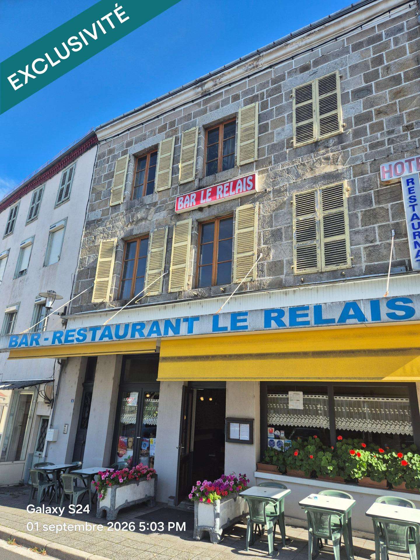 Vente FDC bar café restauration à Ambert centre 