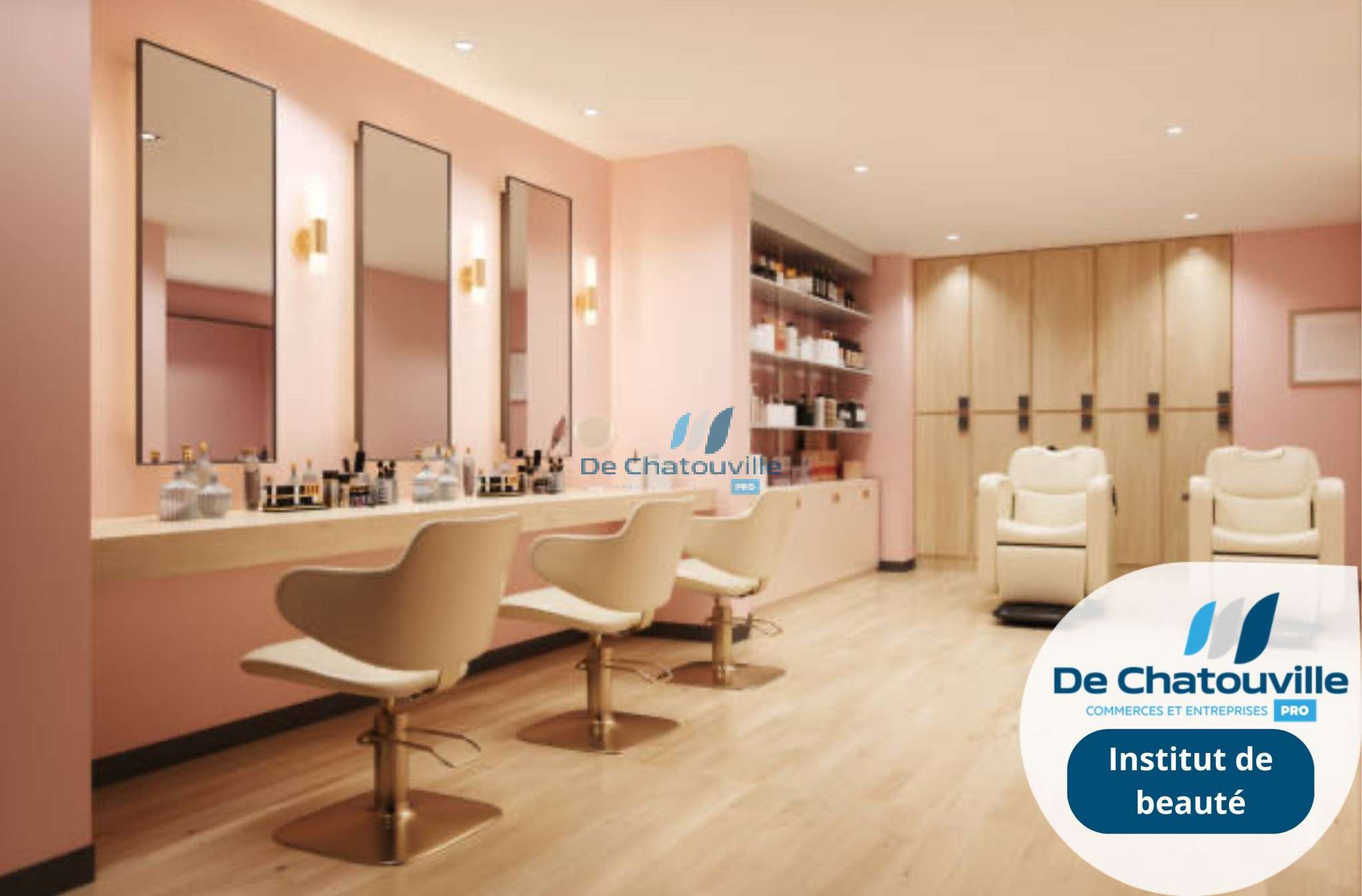 Vente élégant salon de coiffure centre-ville 83