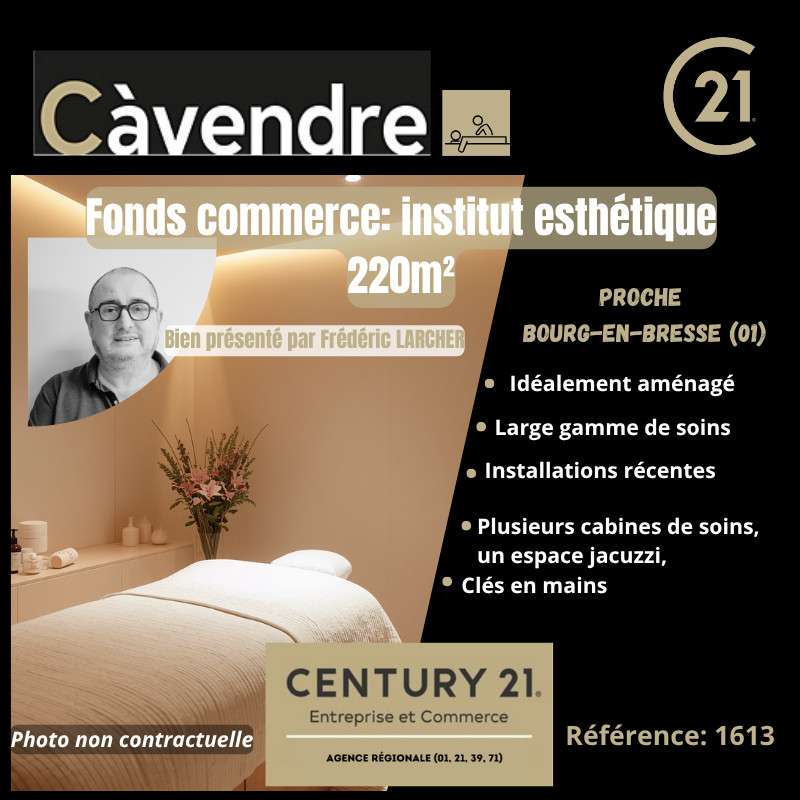 Vente institut esthétique à Bourg en Bresse
