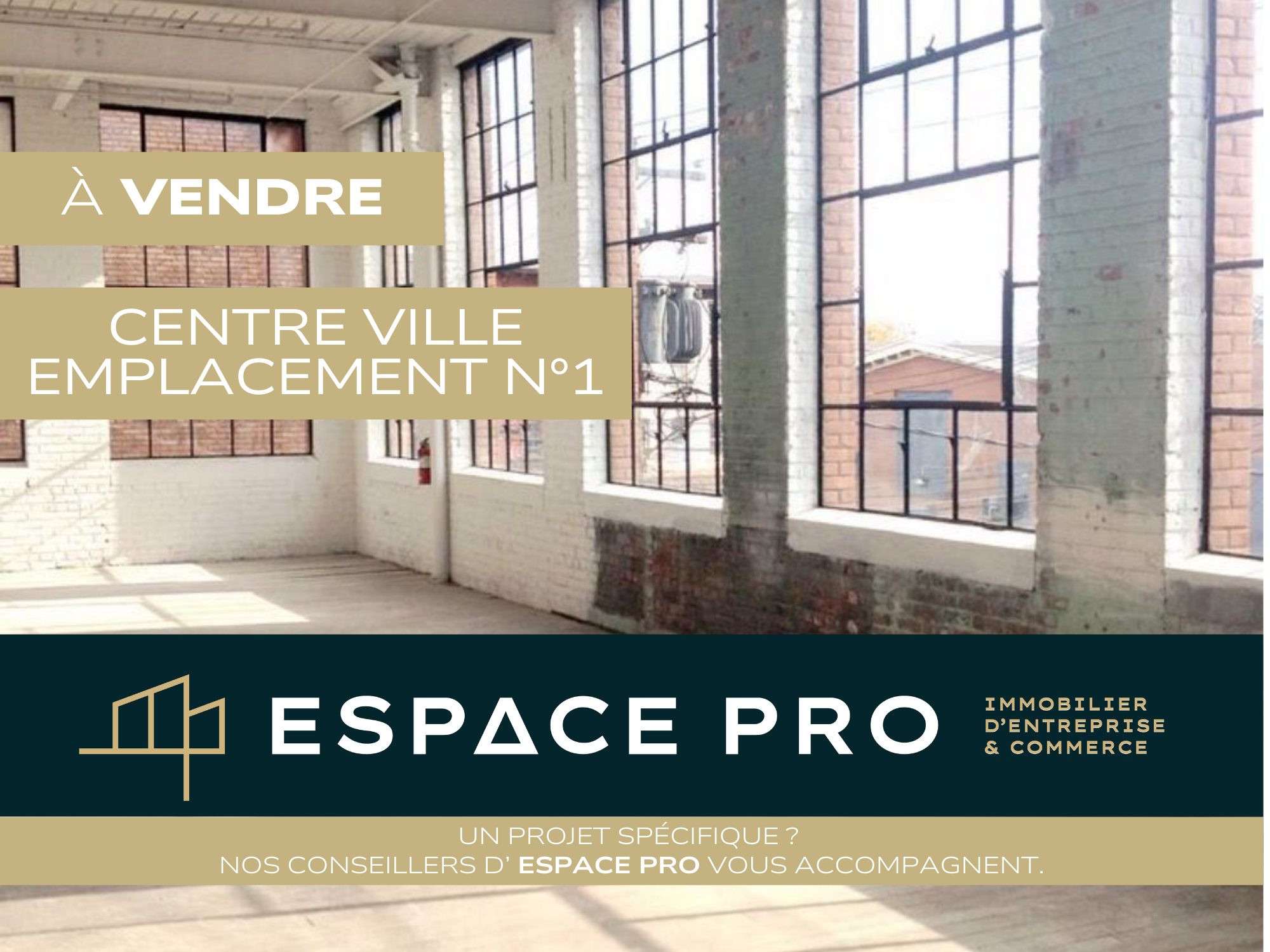 Vente immeuble d'angle 1200m² centre Pont Audemer