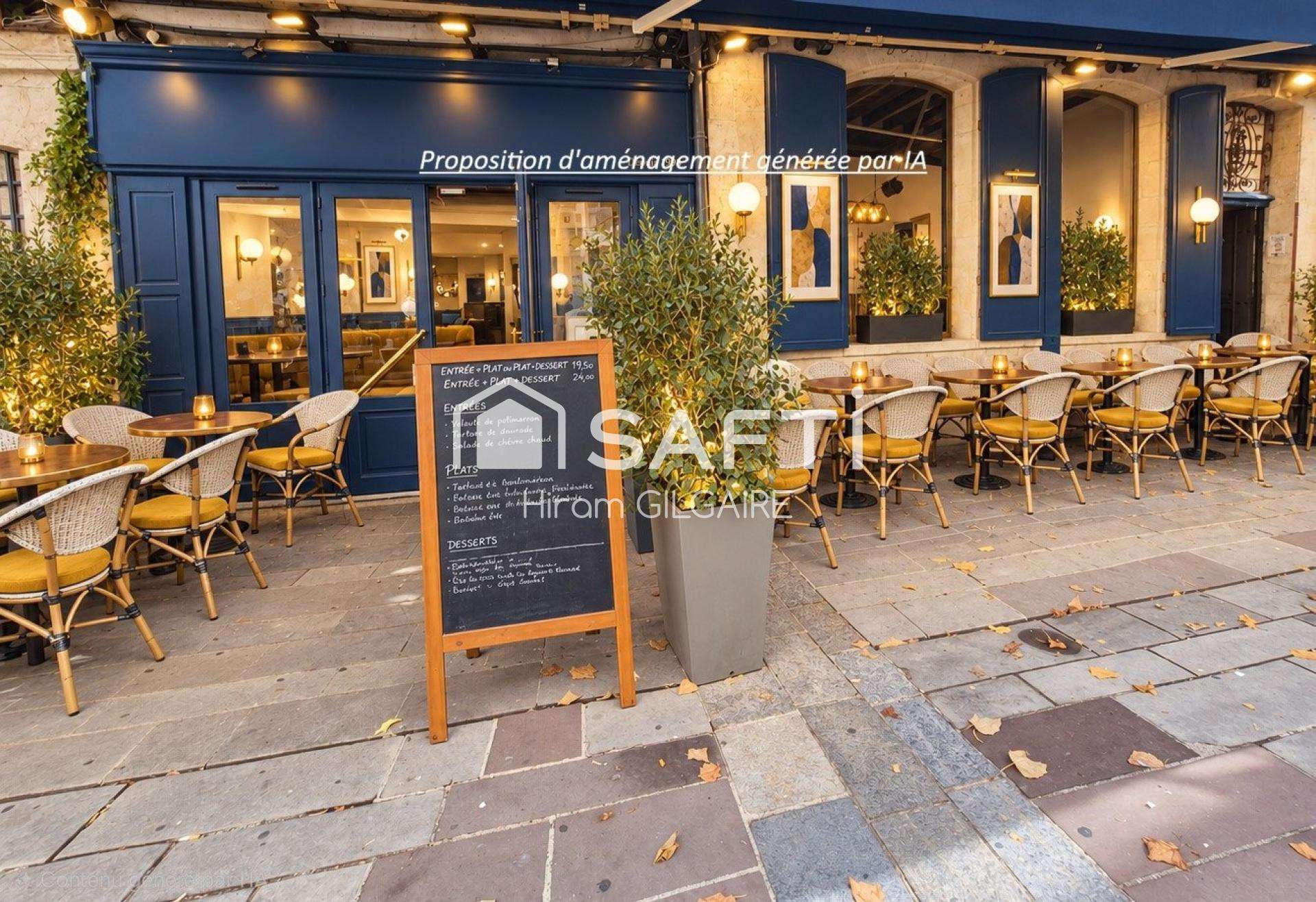 AV murs et FDC restaurant hyper centre ville Oise