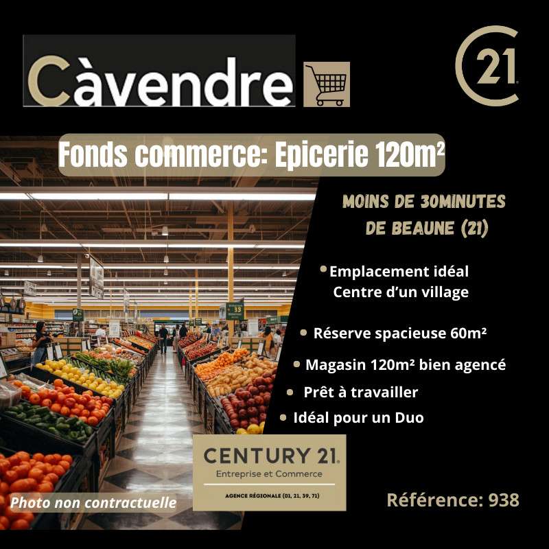 Vente épicerie de village  Côte-de-Beaune