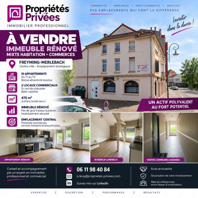 Immeuble de rapport mixte à Freyming-Merlebach