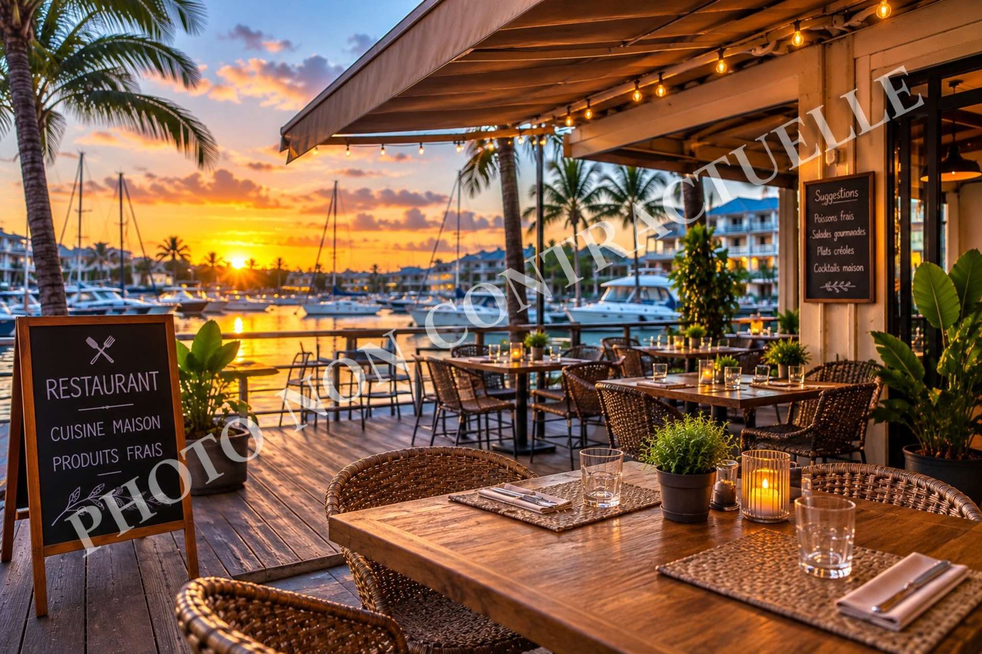 Vente restaurant sur la marina de Saint-François