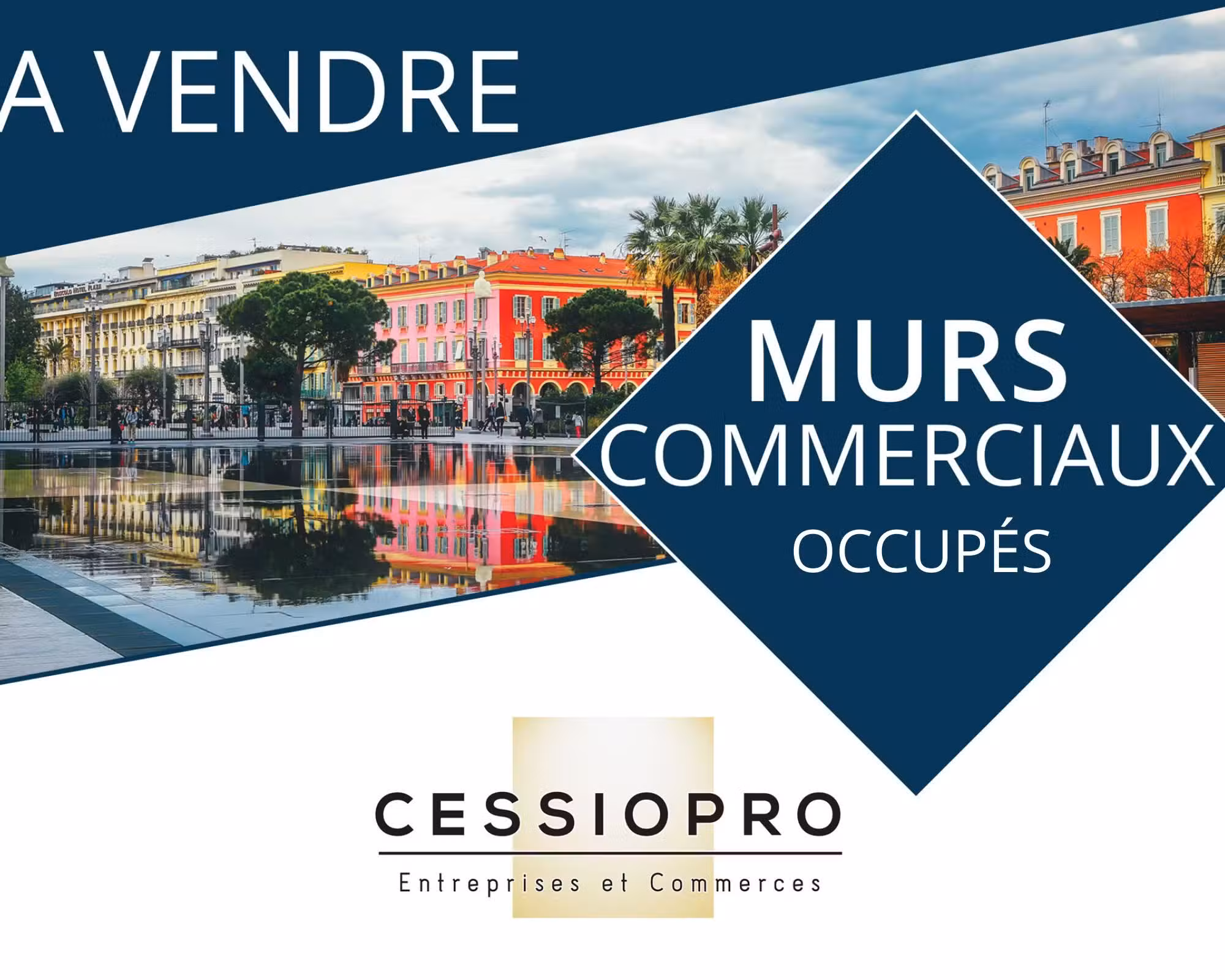 A vendre murs commerciaux occupés à Saint-Paul