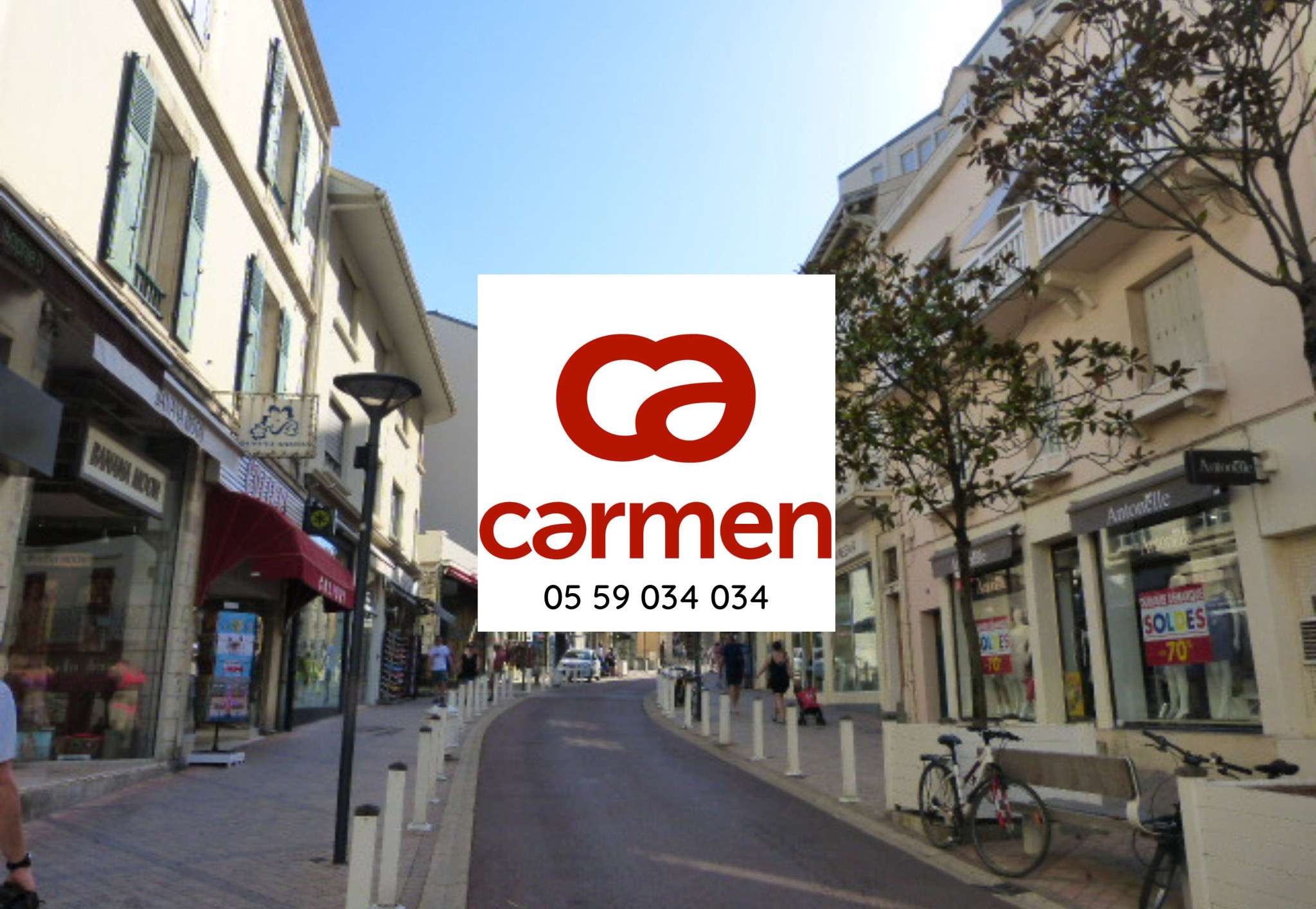 Cède local commercial 30m² rue piétonne Biarritz