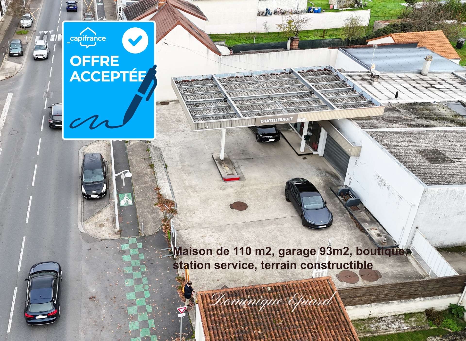 A vendre locaux  sur axe passant de Châtellerault