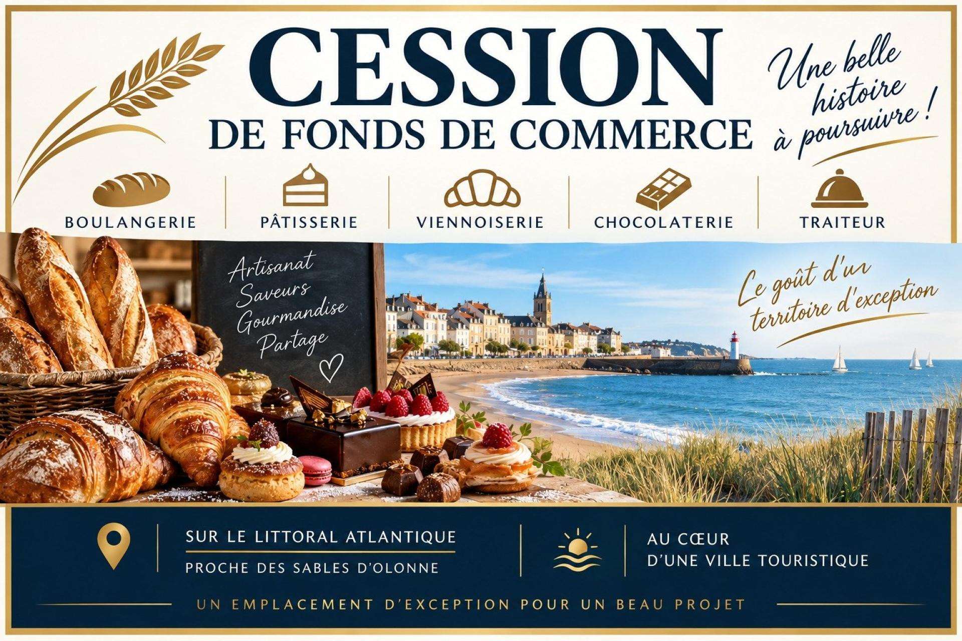 À saisir belle affaire boulangerie-pâtisserie - 85