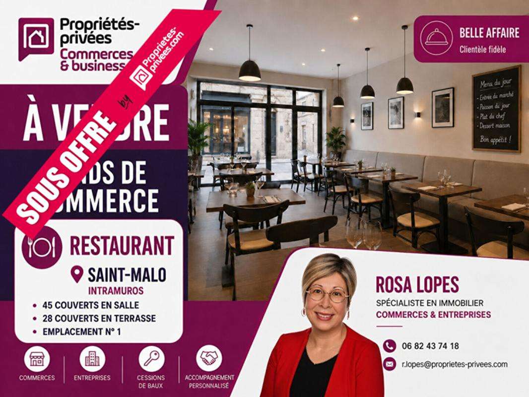 Restaurant à vendre à Saint Malo empl N°1