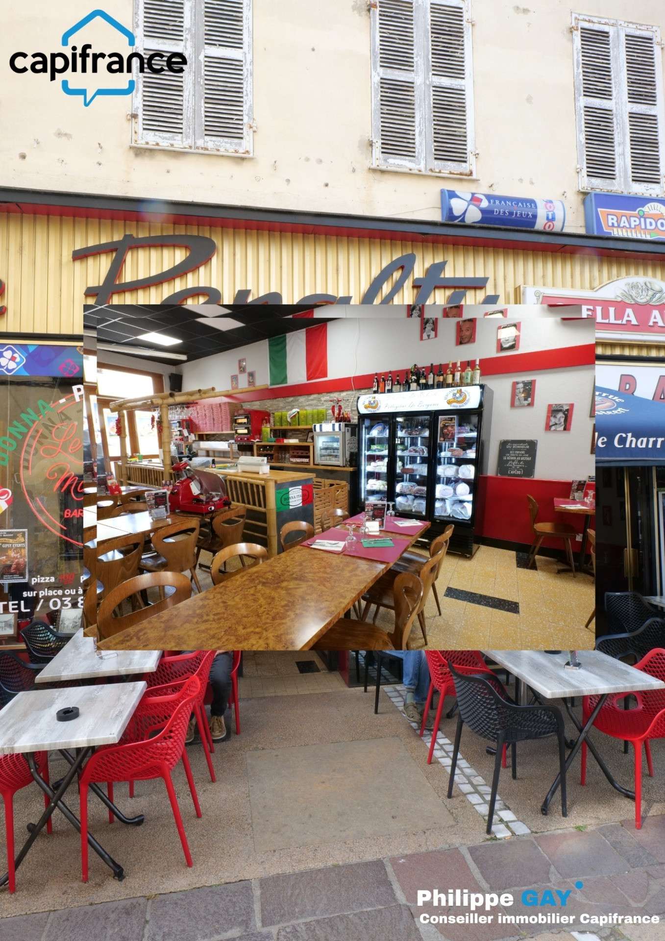 Vente bar restauration pizzas à Marcigny centre