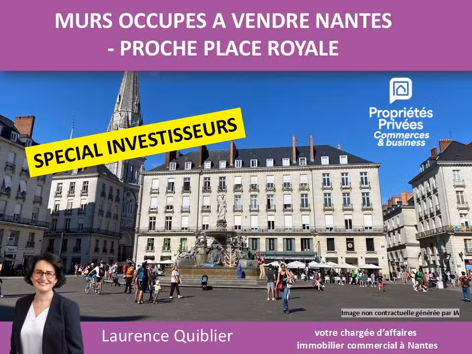 Vente murs de 20m² à Nantes centre place Royale