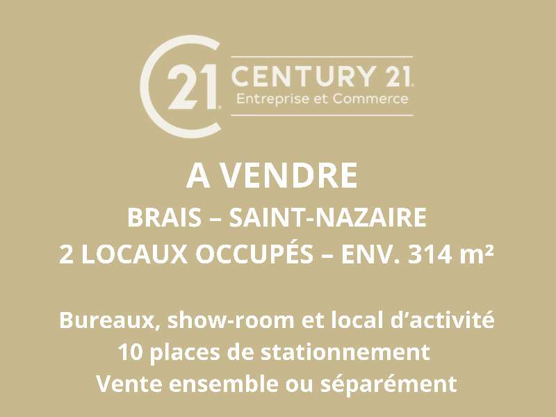 Vente locaux d'activité occupés Z.I. de Brais