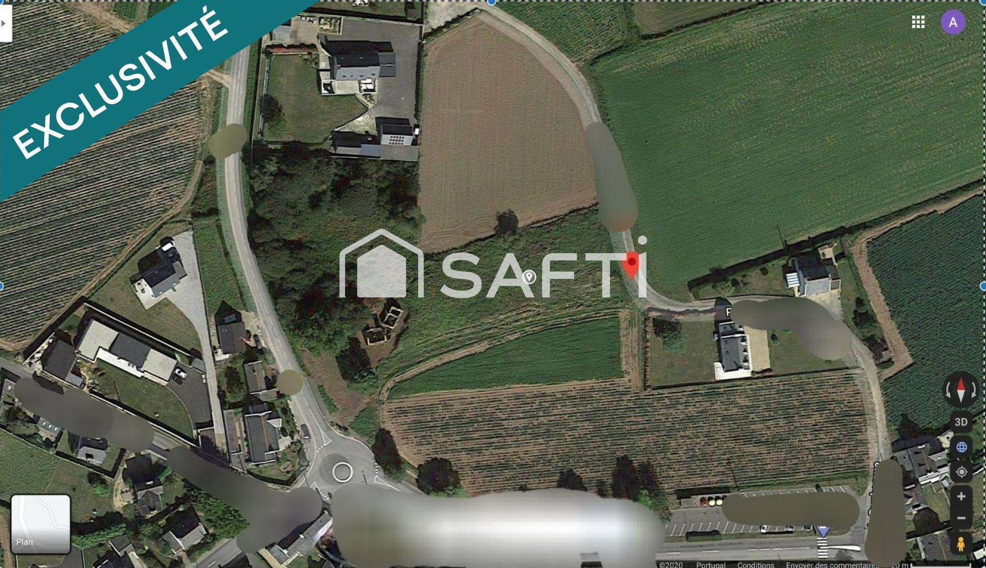 Vente terrain 1805m² au coeur de Plouescat 