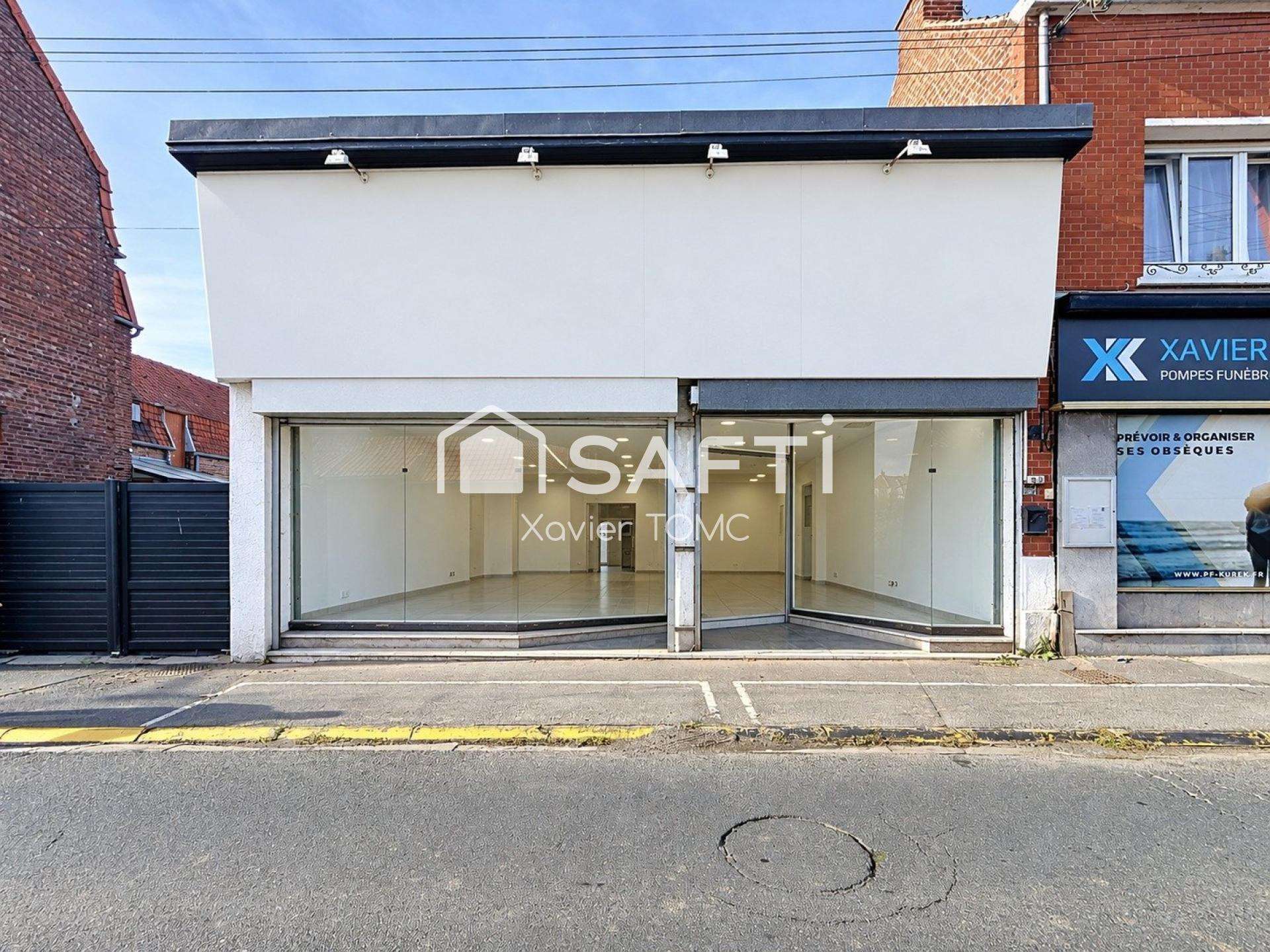 A louer local commercial 127m² à Ostricourt