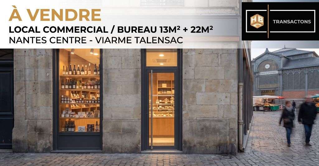 Cède local commercial ou bureau 13m² + cave Nantes