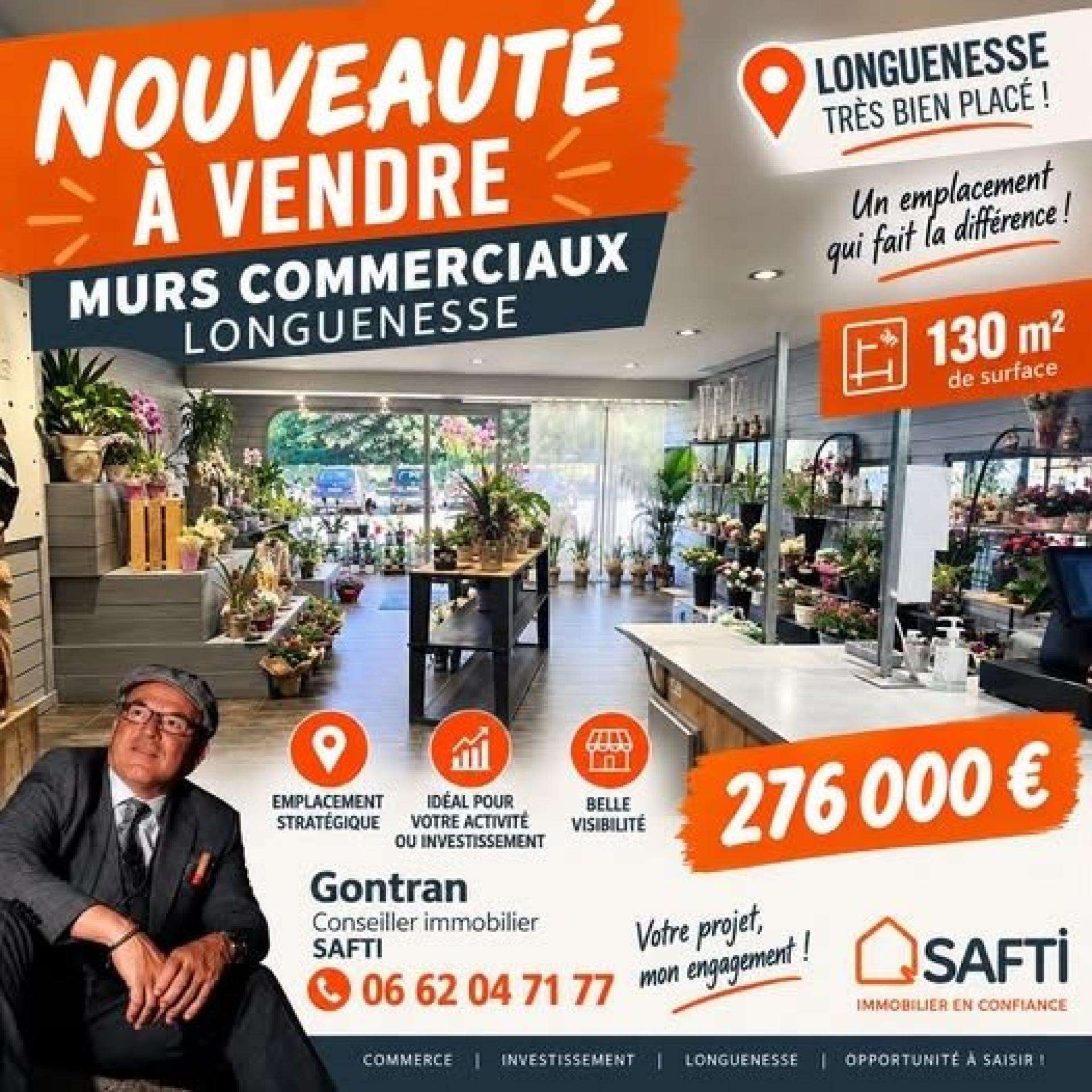 Vente local commercial de 130m² à Longuenesse