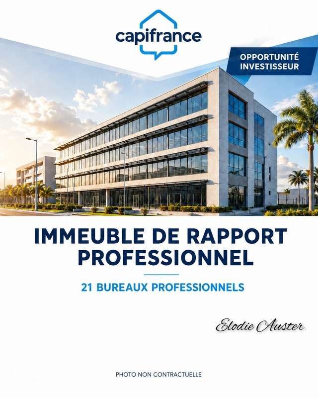 Immeuble de rapport de 18 bureaux ZI Jarry
